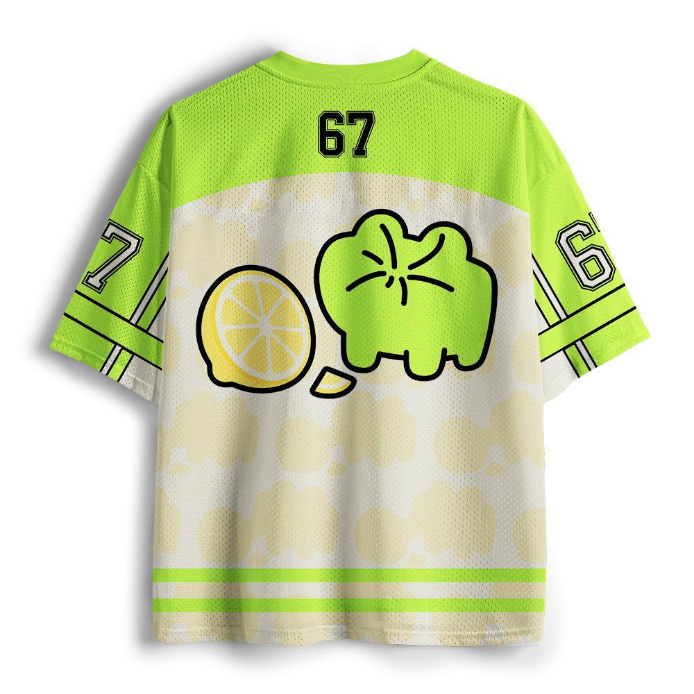 Kyoto Lion Frog Print Mesh Jersey Trending