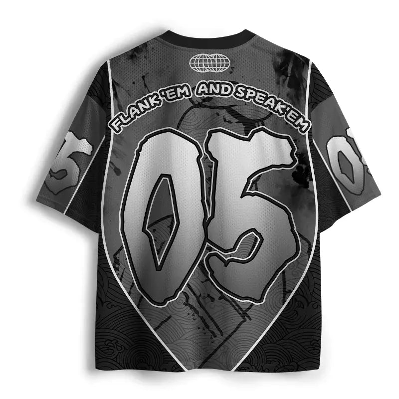 Funny Kyoto Lion Mesh Jersey for Everyday