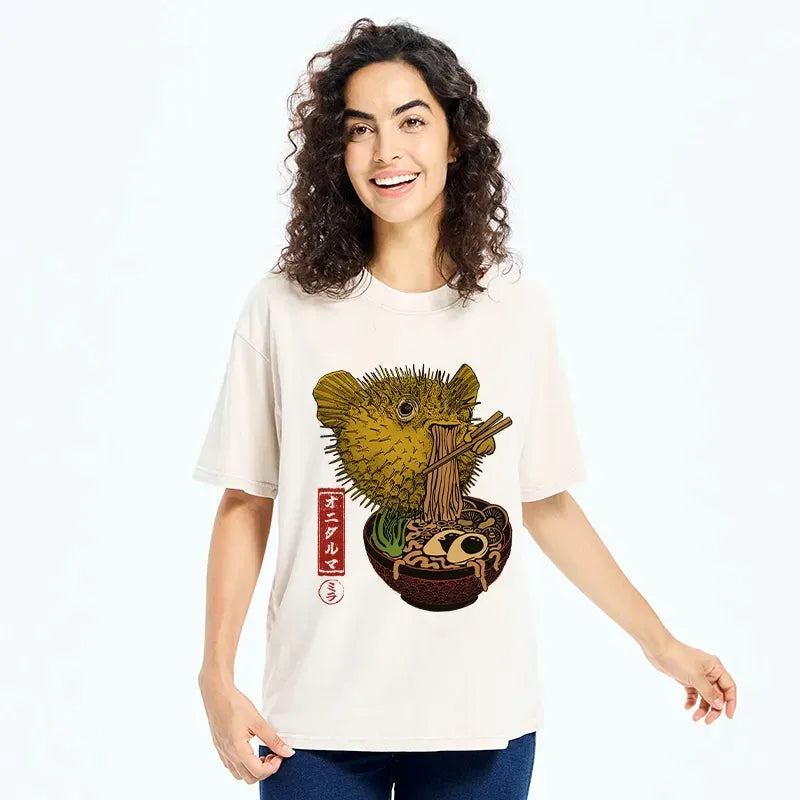 kyoto lion ramen lover comfortable t-shirt
