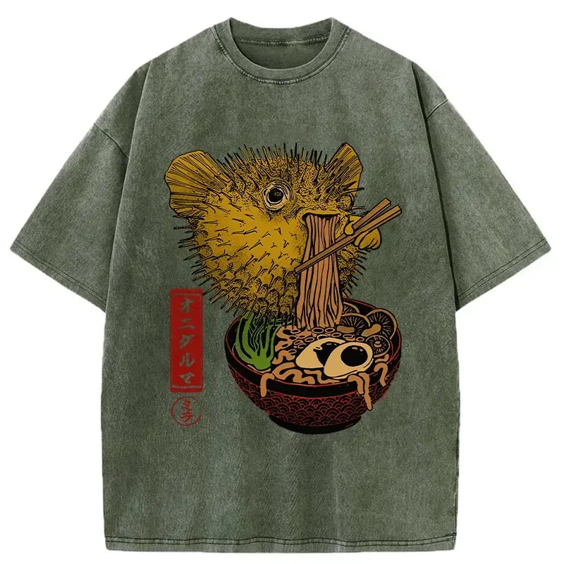 kyoto lion ramen lover comfortable t-shirt