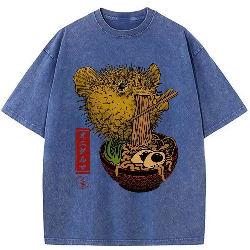 kyoto lion ramen lover comfortable t-shirt