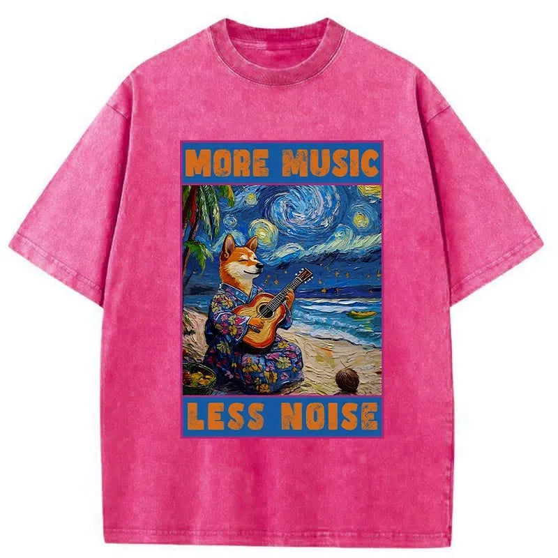 Japanese vintage washed t-shirt for music lovers