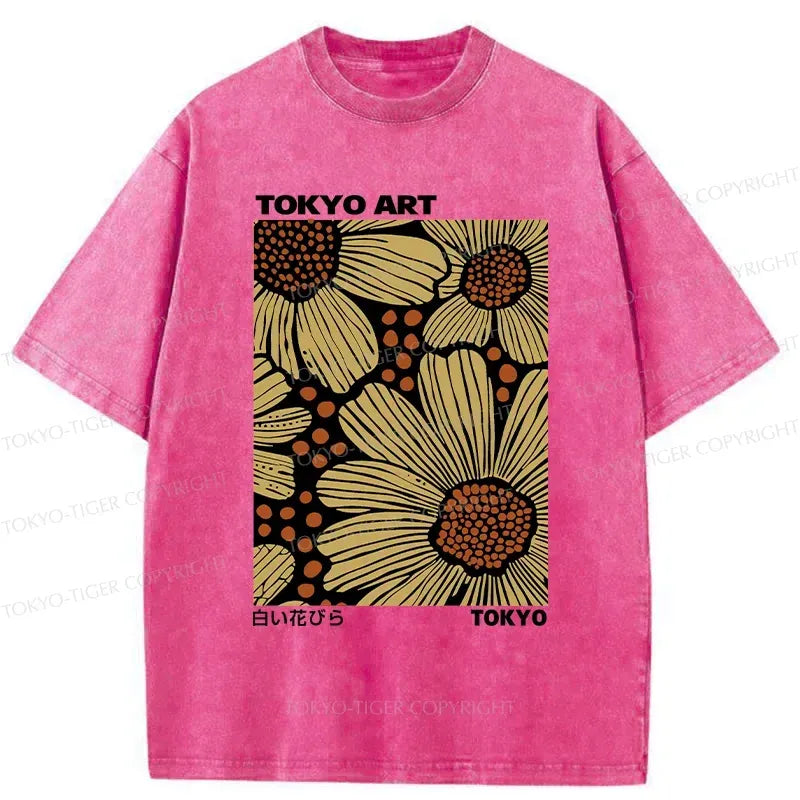 Vintage Japanese Floral T-Shirt Daily Wear