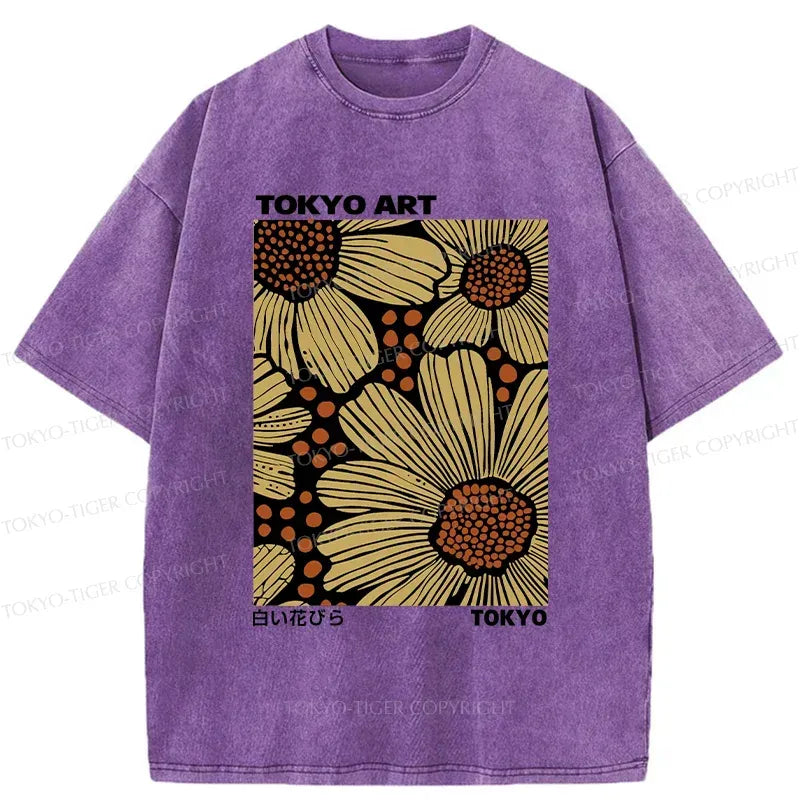 Vintage Japanese Floral T-Shirt Daily Wear