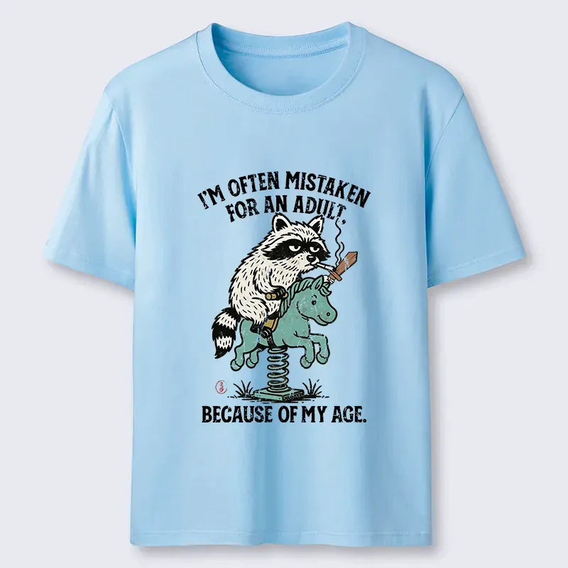 Kyoto-Lion funny Raccoon and Horse meme Classic T-Shirt