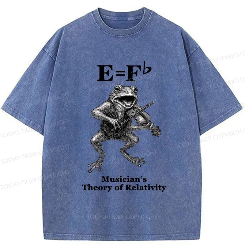 Japanese Vintage Frog Playing Violin T-Shirt