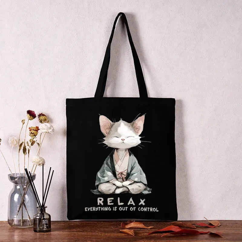 Kyoto-Lion Zen Cat Relaxation£¬Everything's Out Of Control Tote Bag