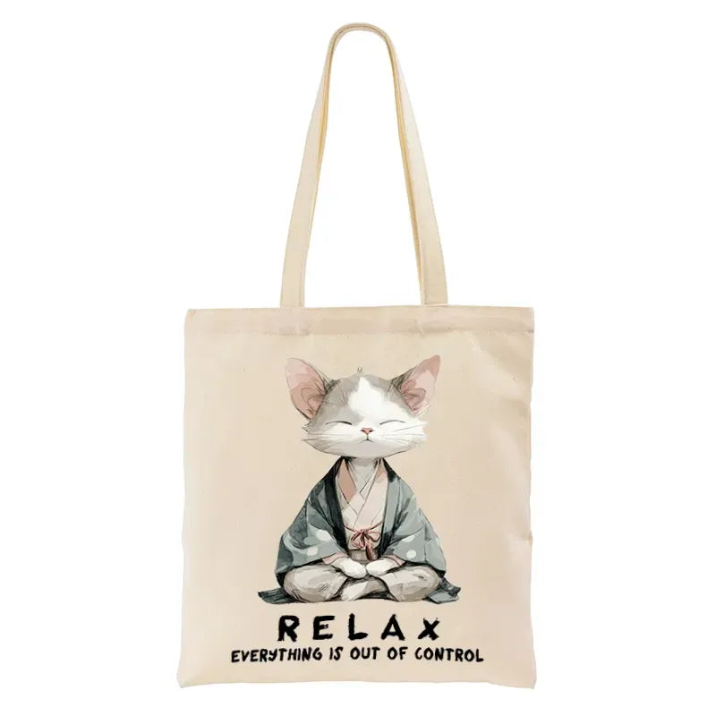 Kyoto-Lion Zen Cat Relaxation£¬Everything's Out Of Control Tote Bag