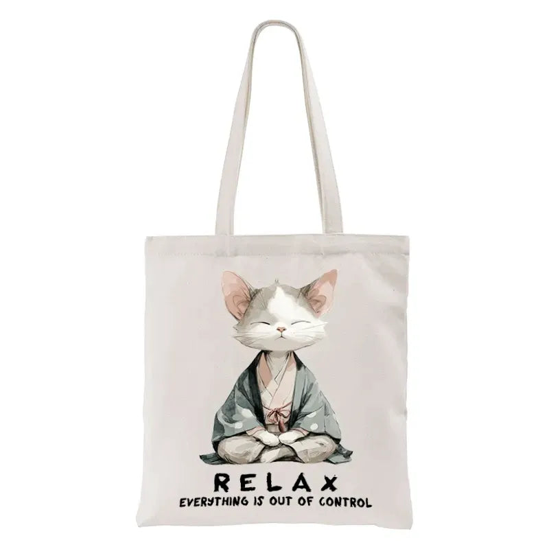 Kyoto-Lion Zen Cat Relaxation£¬Everything's Out Of Control Tote Bag