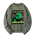 Washed Ukiyo-e Frog Sweatshirt for Summer