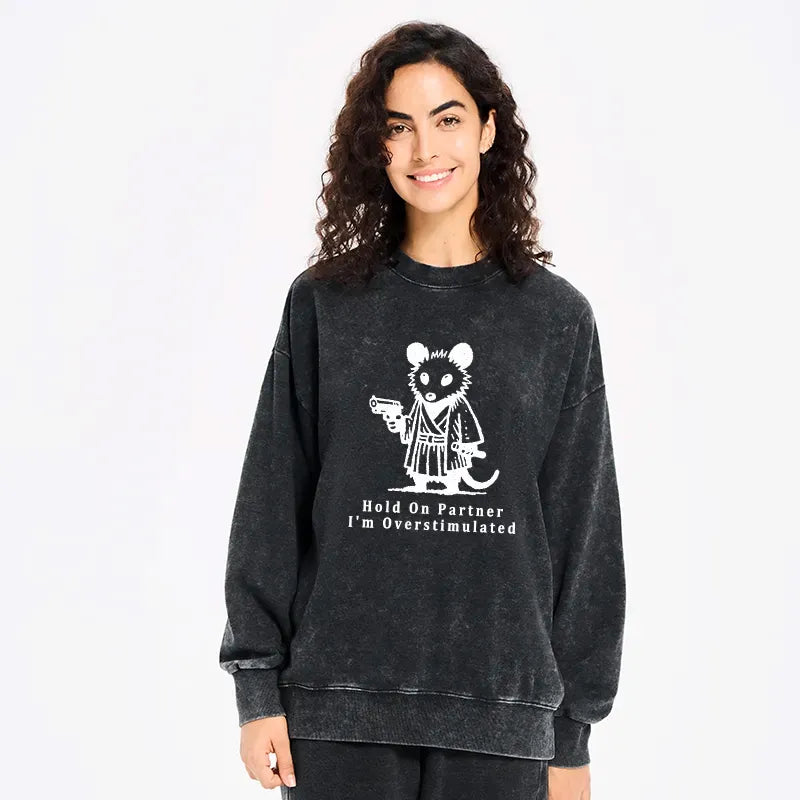 funny possum samurai sweatshirt
