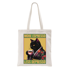 Caffeine Depression Funny Tote Bag