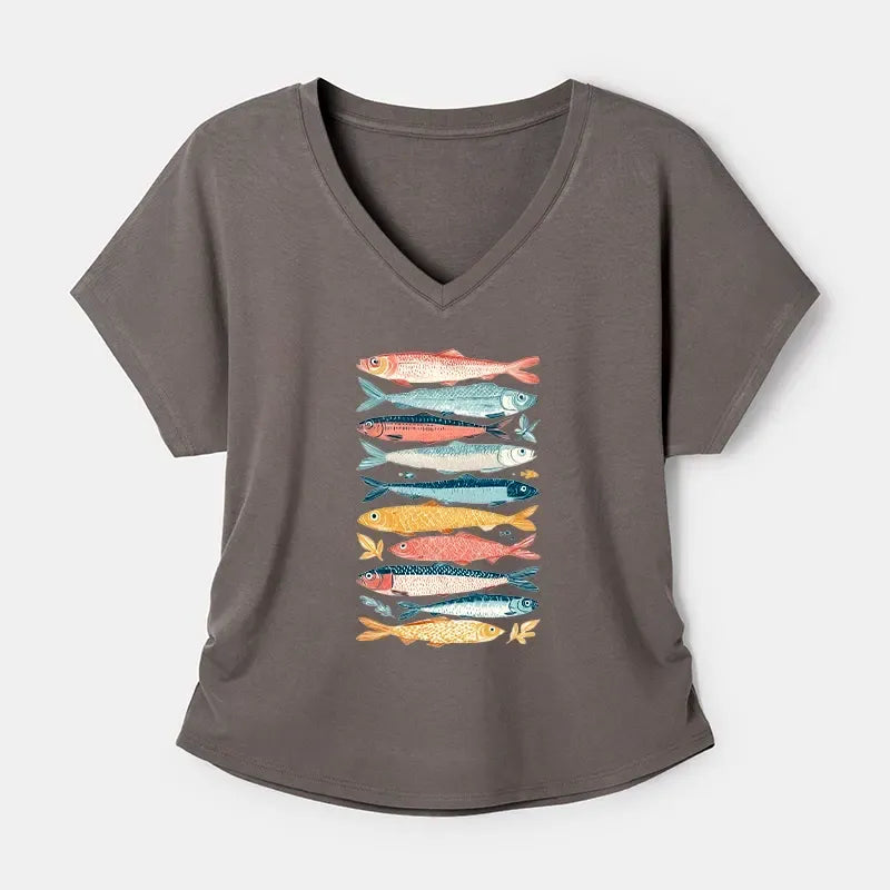 Soft Modal Fish T-Shirt for Summer