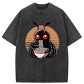 Mothman ukiyo-e washed tee streetwear