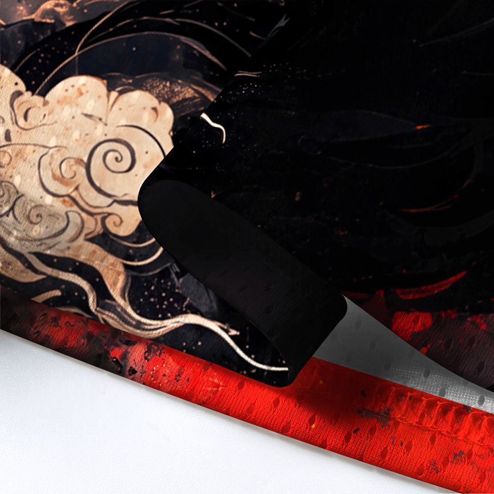Kyoto-Lion Obsidian Dragon Crimson Sky Mesh Jersey