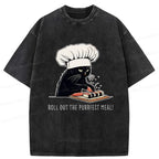 Japanese Vintage Washed T-Shirt for Daily Wear