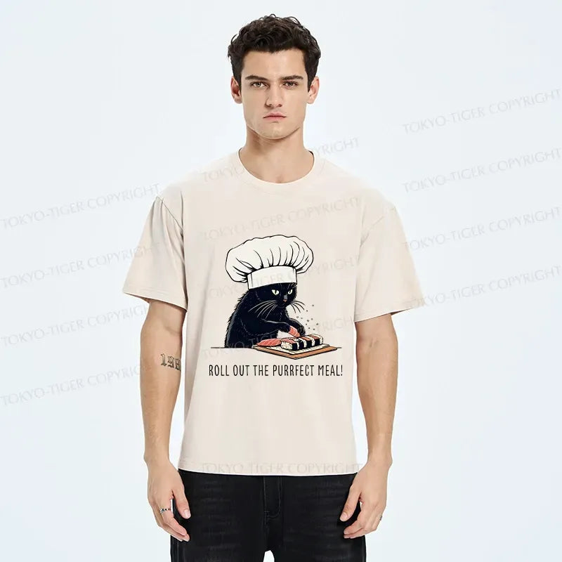 Japanese Vintage Washed T-Shirt for Daily Wear