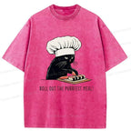Japanese Vintage Washed T-Shirt for Daily Wear
