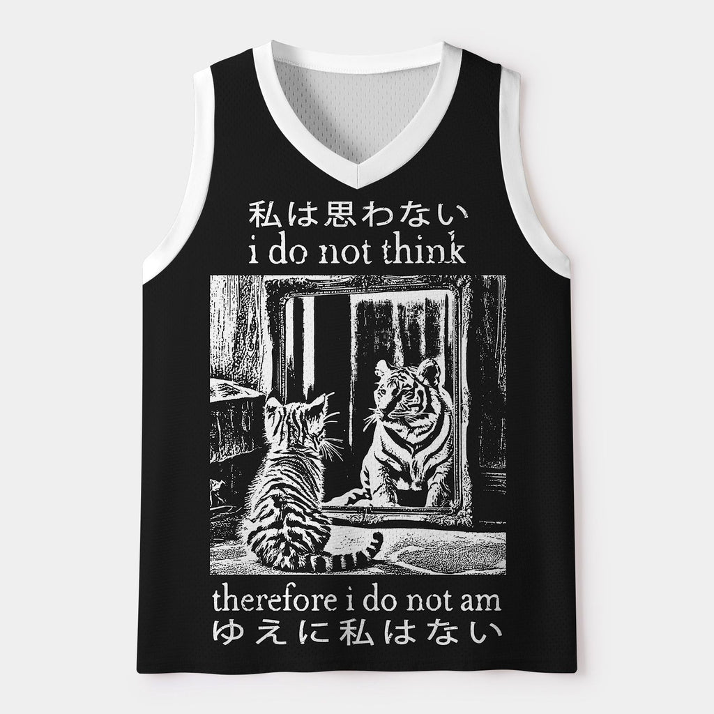 Woodcut Mesh Tank Top for Daily Wear