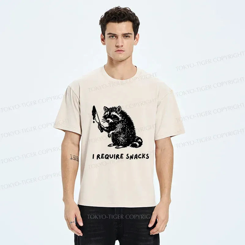 vintage raccoon snack shirt streetwear