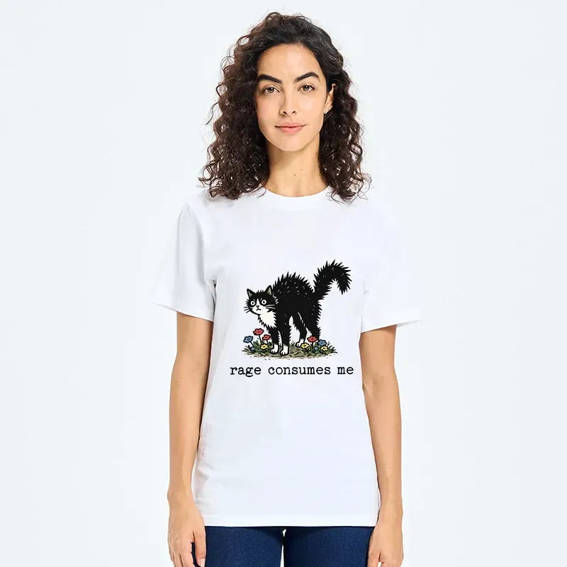 Japanese Angry Cat Classic T-Shirt