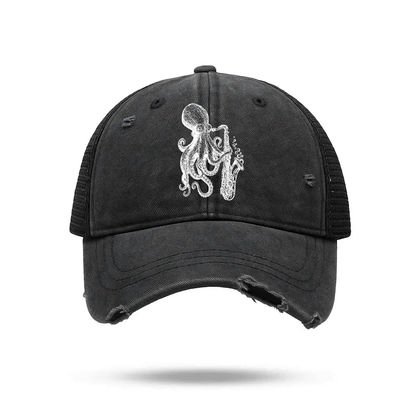 Japanese washed trucker cap for summer