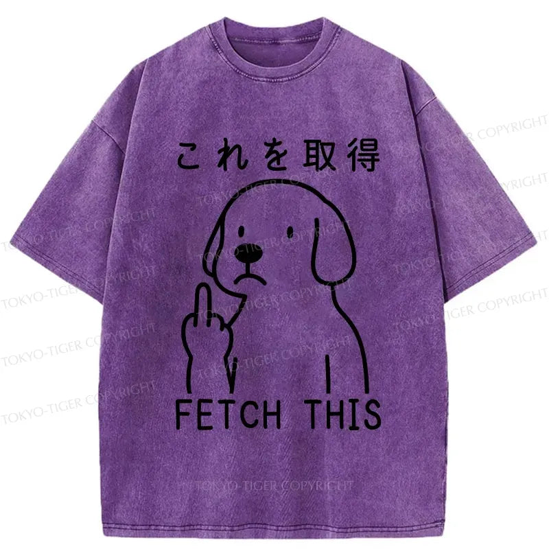 Funny dog washed t-shirt for Japanese culture lovers