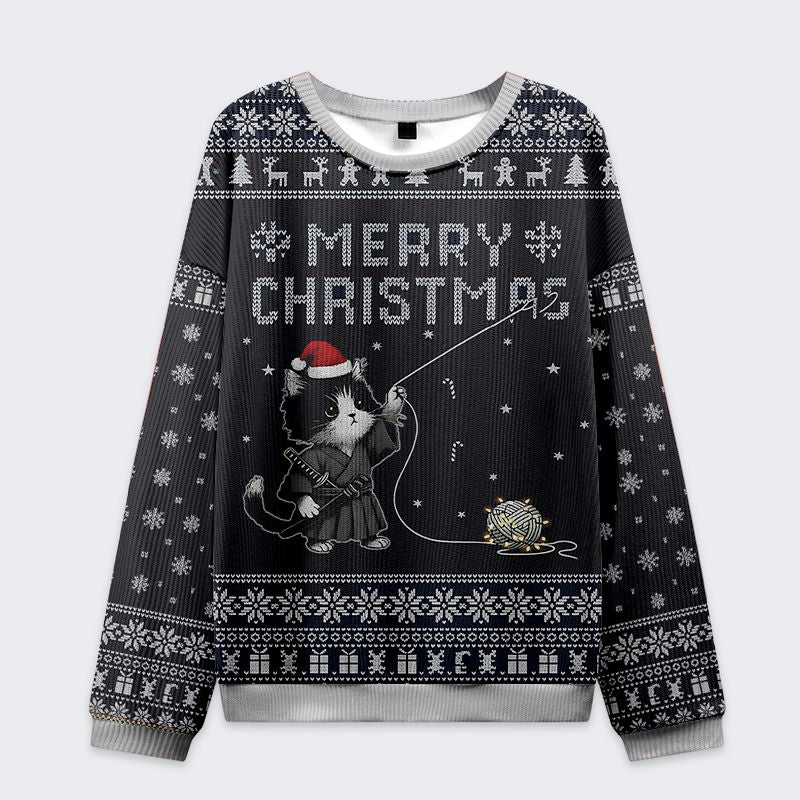 japanese vintage ugly christmas sweatshirt for women