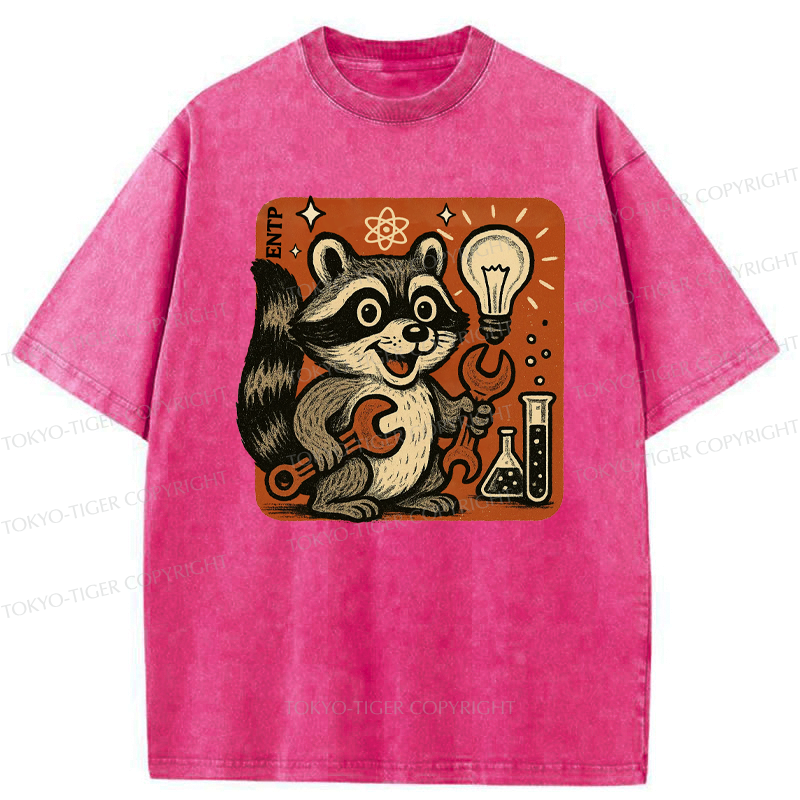 Kyoto-Lion ENTP Raccoon Washed T-Shirt