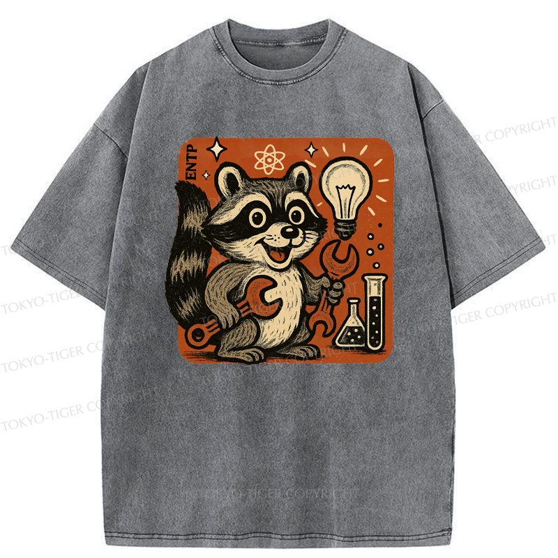 Japanese Vintage Washed T-Shirt for Daily Wear