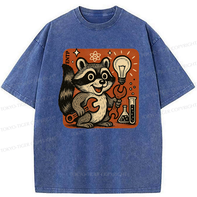 Japanese Vintage Washed T-Shirt for Daily Wear