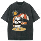 Kyoto-Lion Summer Sushi Washed T-Shirt