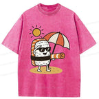 Kyoto-Lion Summer Sushi Washed T-Shirt