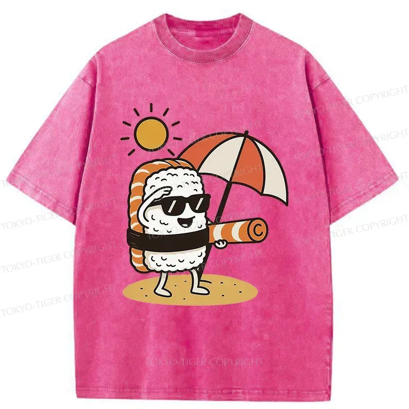 Kyoto-Lion Summer Sushi Washed T-Shirt