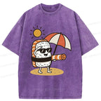 Kyoto-Lion Summer Sushi Washed T-Shirt