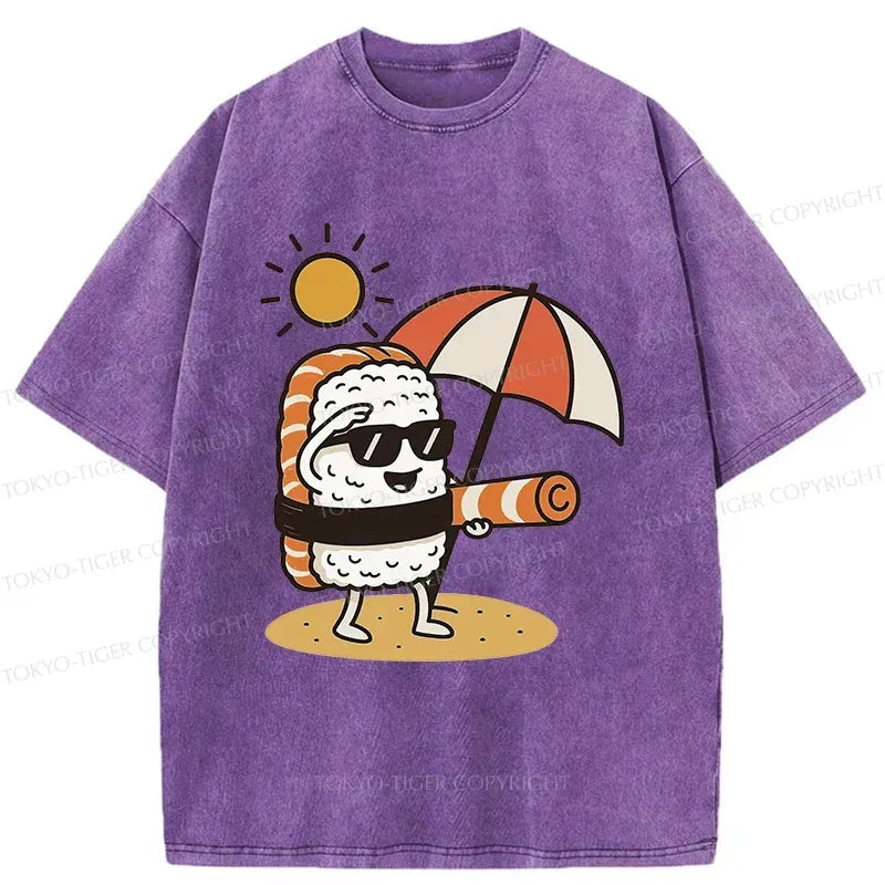 Kyoto-Lion Summer Sushi Washed T-Shirt