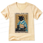 Unisex cotton v-neck shirt