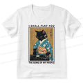 Funny music cat v-neck t-shirt