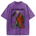 kyoto lion crow skeleton tee