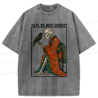 kyoto lion crow skeleton tee