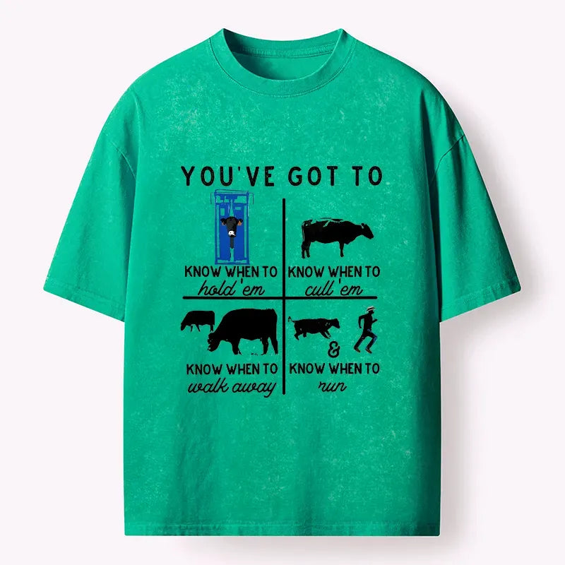 Washed Unisex Cotton T-Shirt for Summer