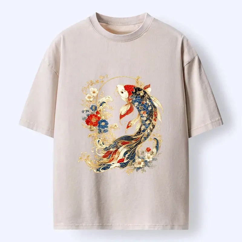 Oriental Print T-Shirt for Summer