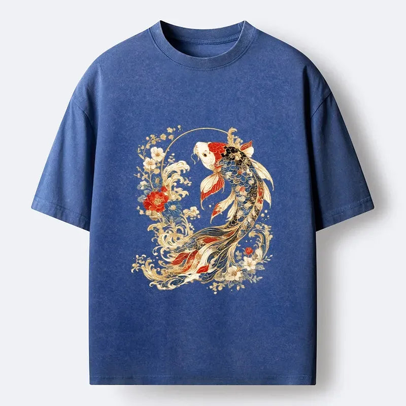 Oriental Print T-Shirt for Summer