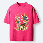 Japanese Koi Fish Floral T-Shirt