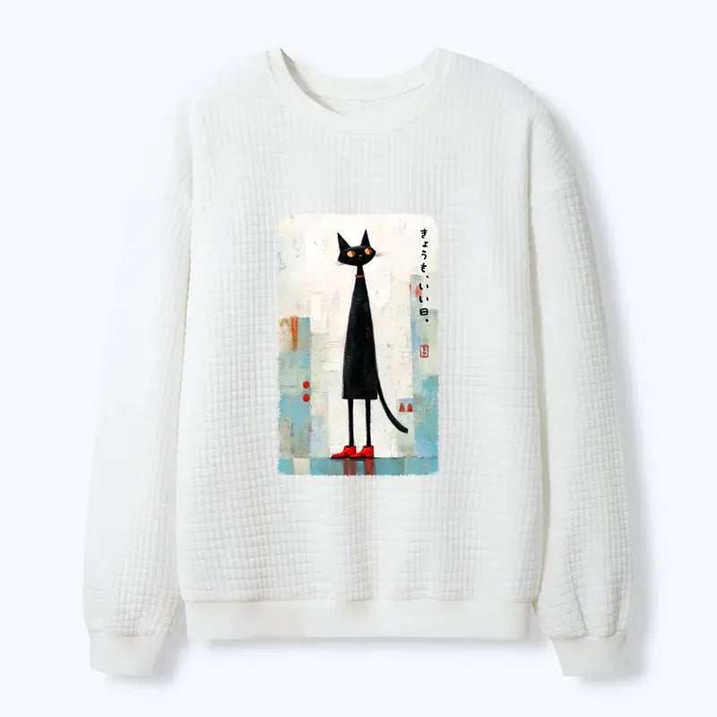 Unisex Waffle Sweatshirt for Everyday Wear