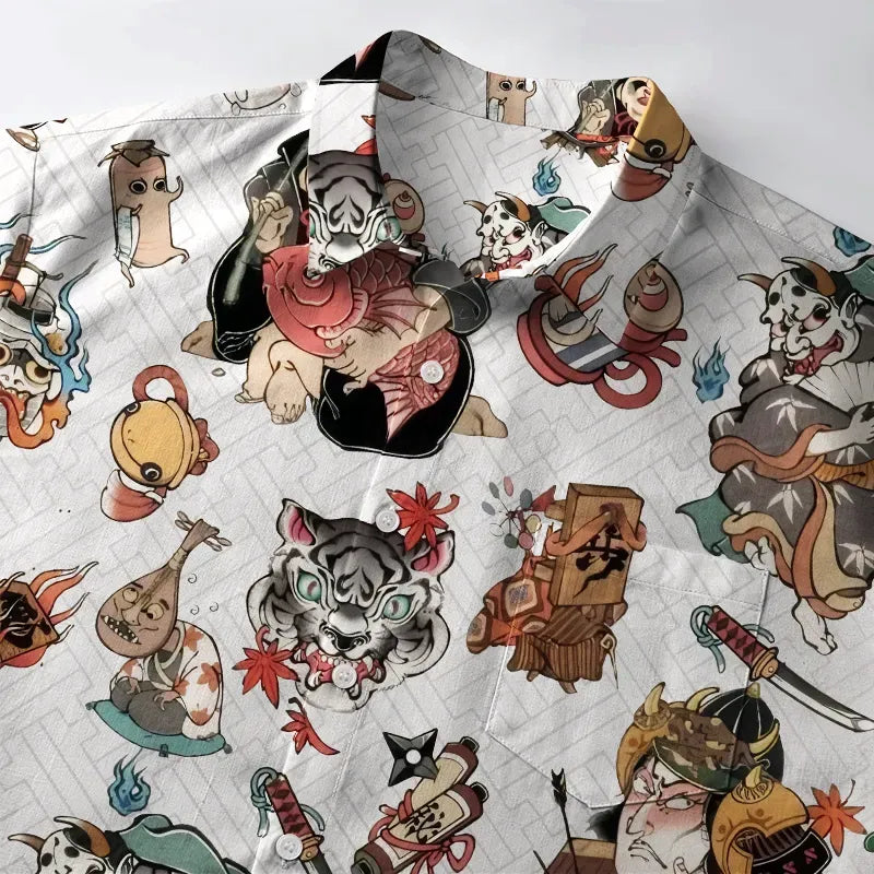 Classic Japanese Button-up Shirt