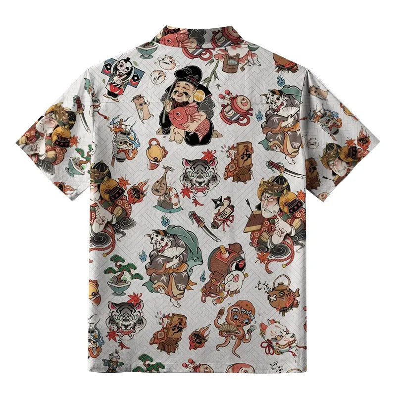 Comfortable Japanese Cotton Button-up Shirt