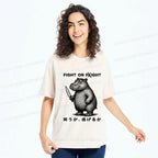 Kyoto-Lion Washed T-Shirt for Summer