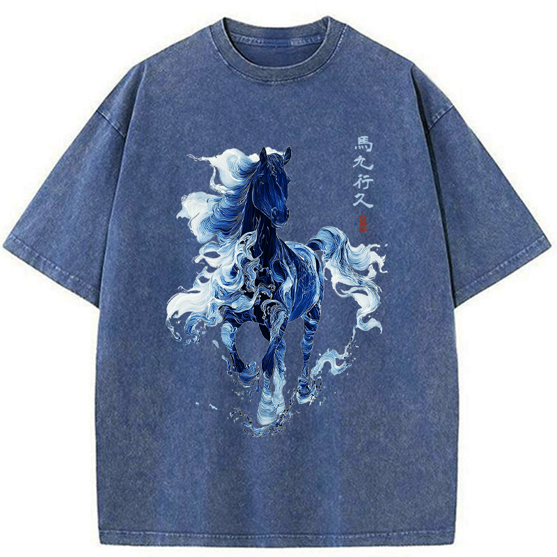 Kyoto-Lion Unisex Cotton Tee for Summer