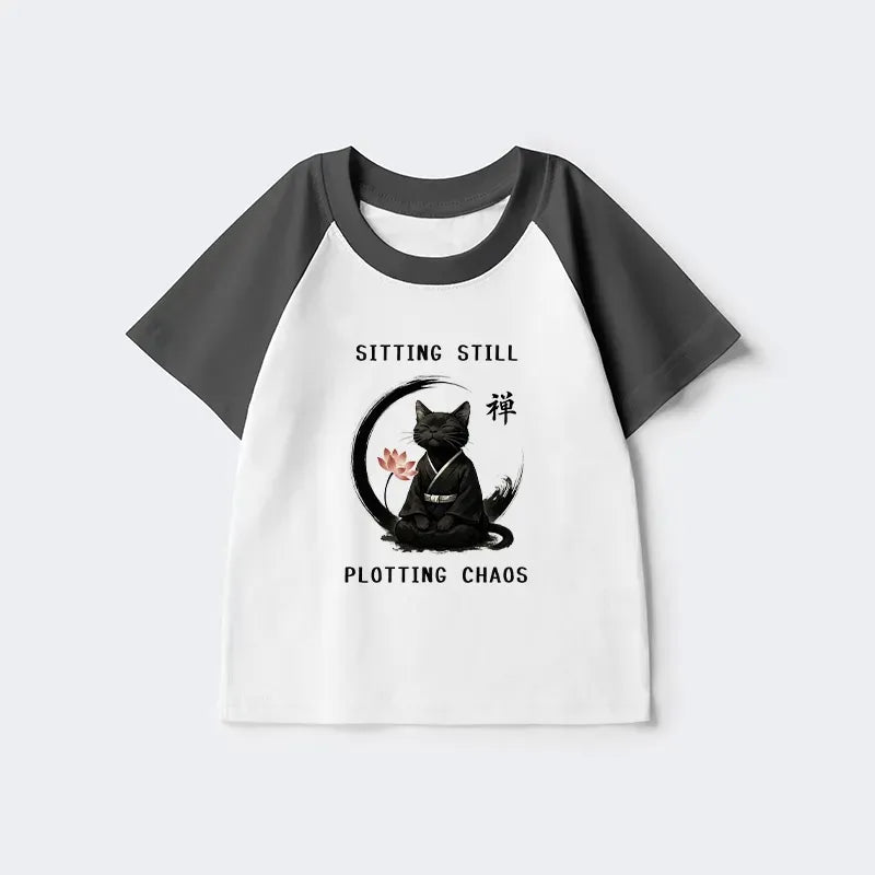 Funny Cat T-shirt Gift Idea for Kids